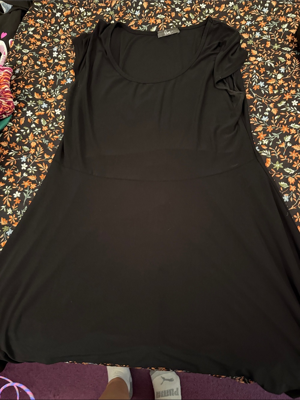 Scoop Neck Black Midi Dress — Versatile Everyday Essential